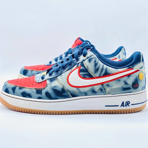 Nike Air Force 1 Low 'Acid Washed Denim' Great Condition (Size 13) - Picture 3 of 8